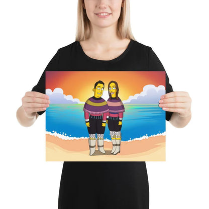 Póster horizontal sin marco