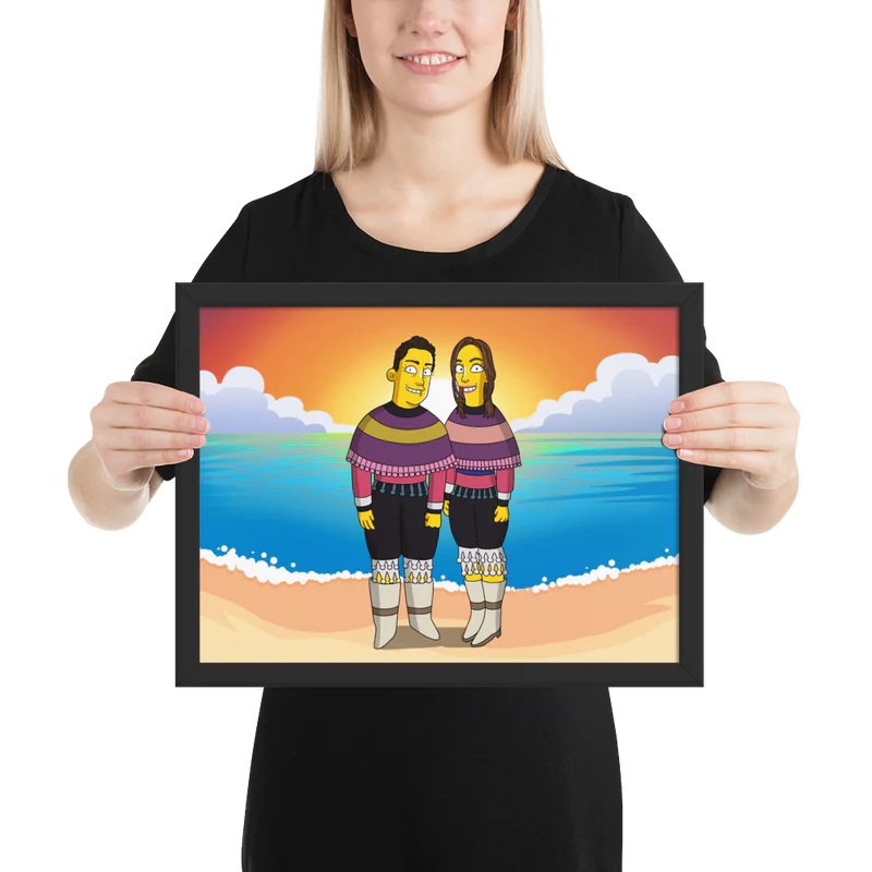 Póster horizontal enmarcado