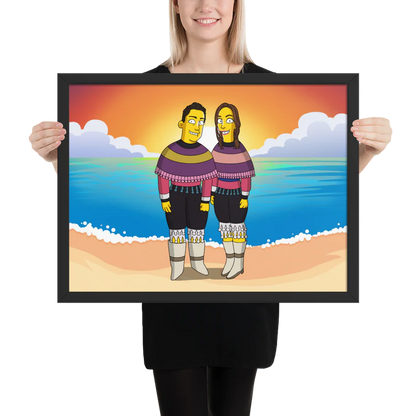 Póster horizontal enmarcado