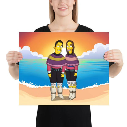 Póster horizontal sin marco
