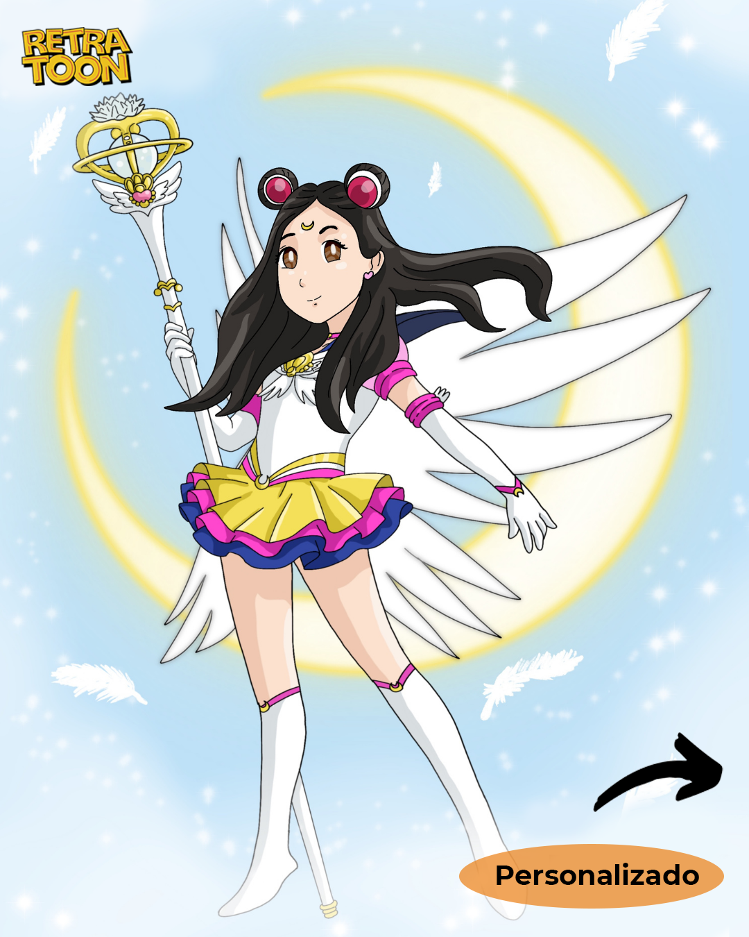 Más de 6 personajes (solo Estilo Personalizado)